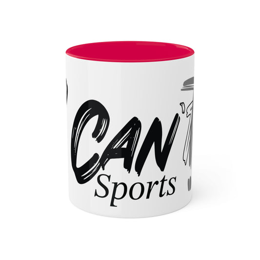 I Can't Sports * Red Mug, 11oz