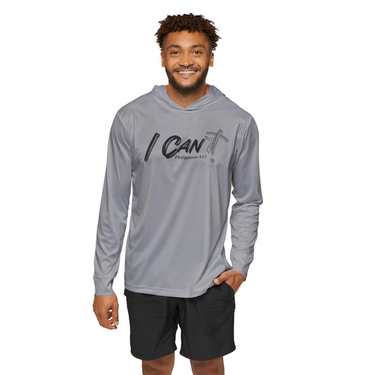 I Can't Classis * Men's Grey Warmup Hoodie