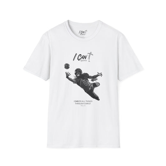 Football One Handed Catch: Light T-Shirts