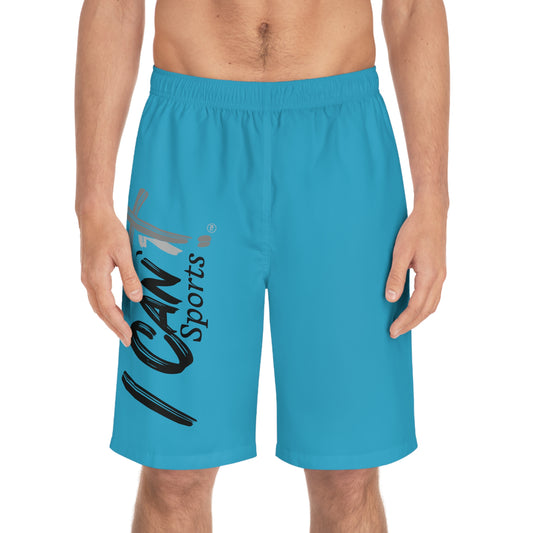 I Can't Sports~~Turquoise Men's Board Shorts