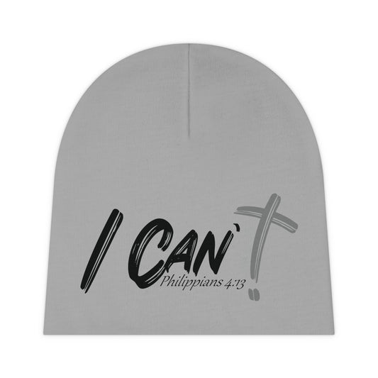 I Can't Classic~~Grey Baby Beanie